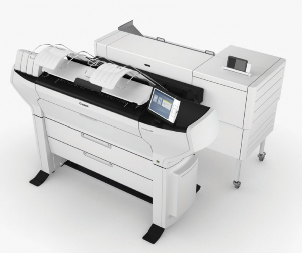 Canon Colorwave 3600 4-Roll Printer with Folder Express 3011
